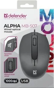 Фото: Миша Defender Alpha MB-507 Black (52507) № 4 | KTC