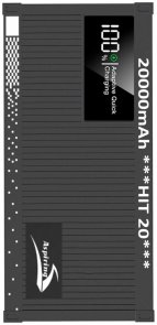Батарея універсальна Aspiring Hit 20 PD22.5W, 20000 mAh PD 22,5W Black