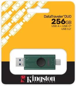 Фото: Флешка USB Kingston DataTraveler Duo 256GB Green (DTDEG2/256GB) № 4 | KTC