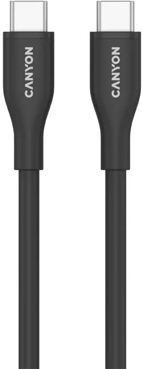 Кабель Canyon CC60SC10 60W Type-C / Type-C 1m Black (CNS-CC60SC10B)
