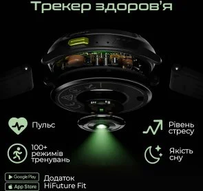 Фото: Смарт годинник HiFuture Mix 3 Black (mix3.black) № 6 | KTC