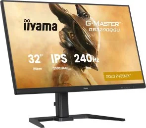 Фото: Монітор iiyama G-MASTER GB3290QSU-B1 Black - 31.5" IPS / 2560×1440 / 240 Гц / AMD FreeSync Premium / Pivot / HAS № 8 | KTC