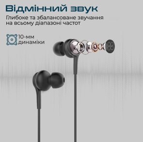 Гарнітура Promate Duet Black (6959144049953)