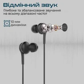 Фото: Навушники Promate Duet Black (6959144049953) № 3 | KTC