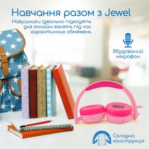 Гарнітура Promate Jewel Bubblegum (6959144058962)