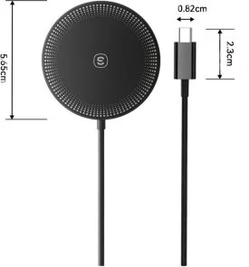 Фото: Бездротовий зарядний пристрій Essager Wind 2in1 Wireless Charger 15W Black (EWXCX-CF01-Z) № 4 | KTC