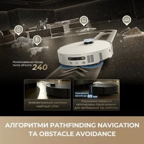 Фото: Робот-пилосос Dreame Bot MatriX 10 Ultra Black (RLX95CE-bl) № 6 | KTC