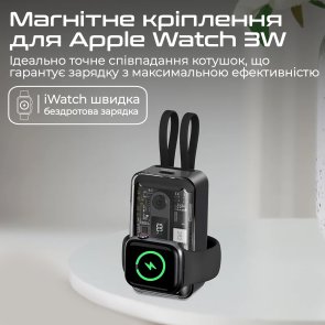 Акумулятор електричний 10000mAh із функцією бездротової зарядки мобільних пристроїв Promate mavrix.b
