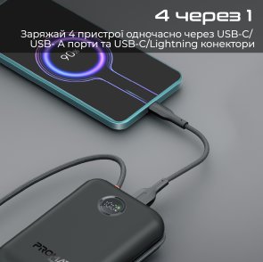 Батарея універсальна 30000mAh Promate powerpod-30.black