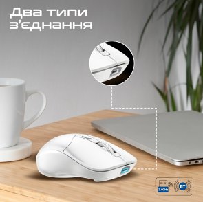 Миша Promate Samo White (6959144064376)