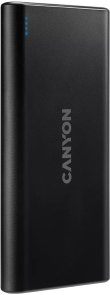 Батарея універсальна Canyon PB-108 10000mAh, 2xUSB, Black