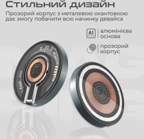 Бездротова зарядна станція Promate magring