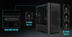 Корпус Gamdias Athena P3 Black with window (4711514501148)