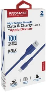 Фото: Кабель Promate xCord-Ai 2A AM / Lightning 1m Navy (6959144061641) № 2 | KTC
