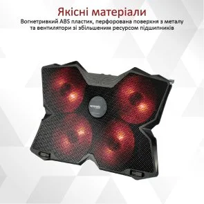 Фото: Підставка для ноутбука Promate Airbase-3 Black (6959144032023) № 7 | KTC