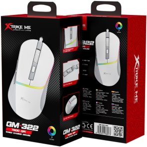 Миша Xtrike Me GM-322 USB White (GM-322WH)
