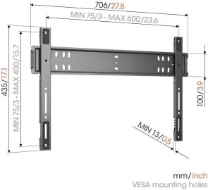 Фото: Кронштейн Vogels TVM 5705 Black (5857050) № 2 | KTC