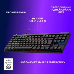 Фото: Клавіатура Logitech G515 Rapid TKL USB Black (920-013861) № 6 | KTC