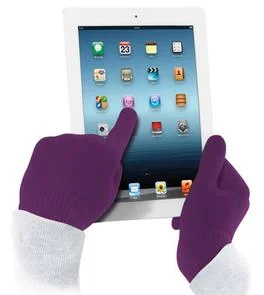 Фото: Рукавички Cellular Line Touch screen S/M фіолетові № 3 | KTC