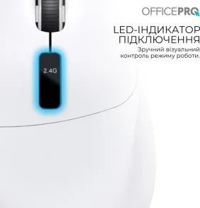 Фото: Миша OfficePro M398W Wireless White № 9 | KTC