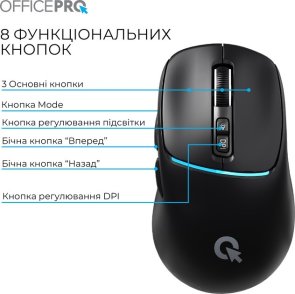 Миша OfficePro M468B Wireless Black