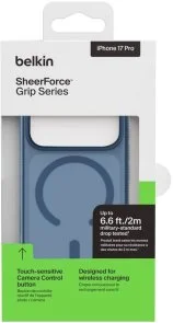Фото: Чохол Belkin for Apple iPhone 17 Pro - Magnetic Protective Grip Navy (MSA035HQNY) № 13 | KTC