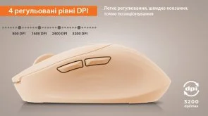 Фото: Миша Real-EL RM-370W Wireless Beige (EL123200056) № 9 | KTC