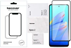 Фото: Захисне скло BeCover for Tecno Camon 30 CL6 - Black (712499) № 2 | KTC