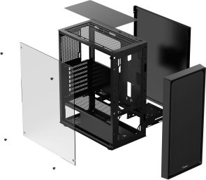 Корпус Ocypus Gamma C50 Black with window (GAMMA-C50-BKG000XX-GL)