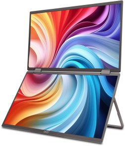 Монітор Acer Dual Portable PD163QTbmiuux Black (UM.ZP3EE.011)