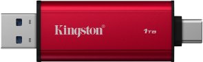 Зовнішній SSD-накопичувач Kingston Dual Portable 1TB Red (SPSD/1TB)