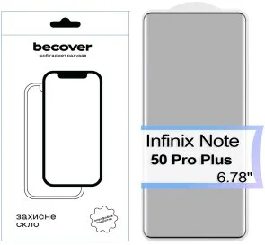 Фото: Захисне скло BeCover for Infinix Note 50 Pro Plus X6856 - Black (713581) № 2 | KTC
