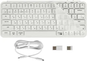 Фото: Клавіатура Keychron B1 Pro ENG/UKR WL/BT/USB Ivory White (B1P-K8-UA) № 7 | KTC