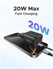 Зарядний пристрій UGREEN X512 GaN PD 20W Black (55553)