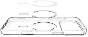 Чохол Spigen for Apple iPhone 17 Pro - Liquid Crystal MagFit Clear White (ACS10396)