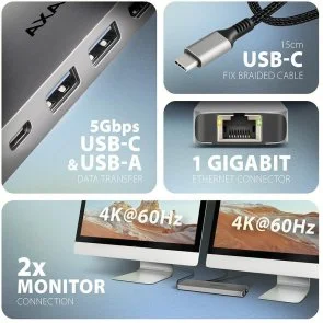 Фото: USB-хаб Axagon HMC-7HX2 Grey № 4 | KTC