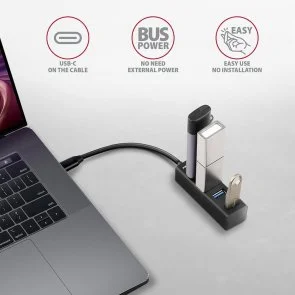 Фото: USB-хаб Axagon HUE-M1C Black № 3 | KTC