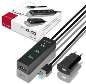 Фото: USB-хаб Axagon HUE-S2BP Black № 4 | KTC