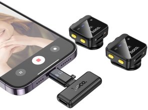 Радіосистема Hoco L17 Lightning/Type-C Black (6942007645997)