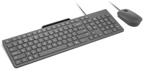 Клавіатура+мишка, Lenovo 310 USB-A Wired Combo Ukraine, Grey