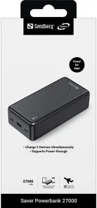 Фото: Батарея універсальна Sandberg Saver 27000mAh 22.5W Black (320-43) № 6 | KTC