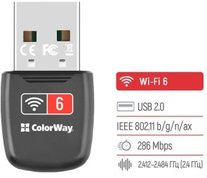Wi-Fi адаптер ColorWay CW-AD-W1