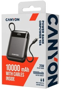 Батарея універсальна Canyon OnPower 104 10000mAh 22.5W Built-In USB-C (CNS-CPB104B)