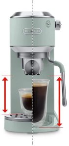 Ріжкова кавоварка DeLonghi EC 890 GR Dedica Duo (EC890GR)