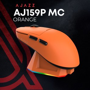 Миша Ajazz AJ159P MC WL/BT/USB Orange (AJ159P-MC-Orange)