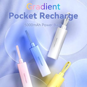 Батарея універсальна Vention FHWL0 5000mAh 20W Gradient Blue