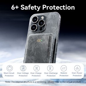 Батарея універсальна Vention FHNB0 10000mAh 20W/Qi 15W Black