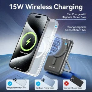 Фото: Батарея універсальна Vention FHNW0 10000mAh 20W/Qi 15W White № 12 | KTC
