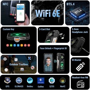 Смартфон Ulefone Armor 33 Pro 16/512GB Phantom Black (6975326660112)