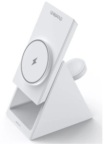 Бездротова зарядна станція Choetech T600-F 15W White